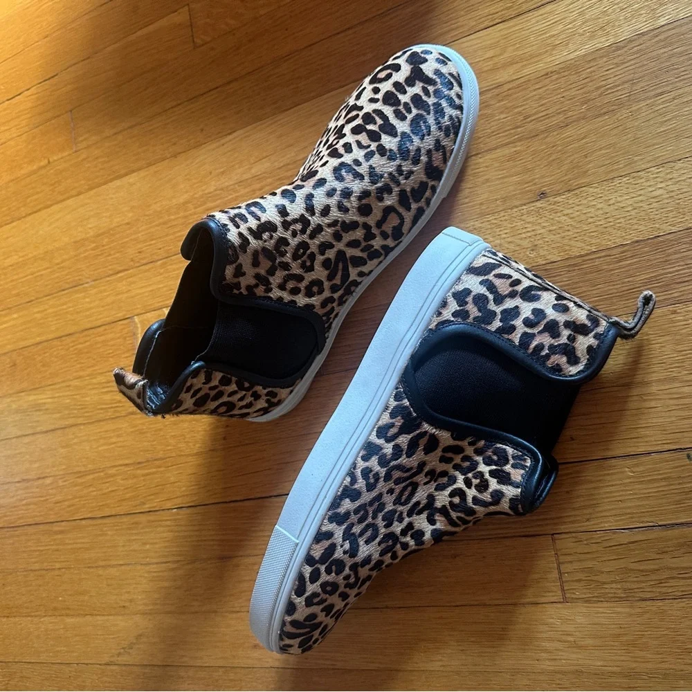 Steve Madden Elvinn Hightops in Leopard Calf-Skin, Size 9.5, NIB